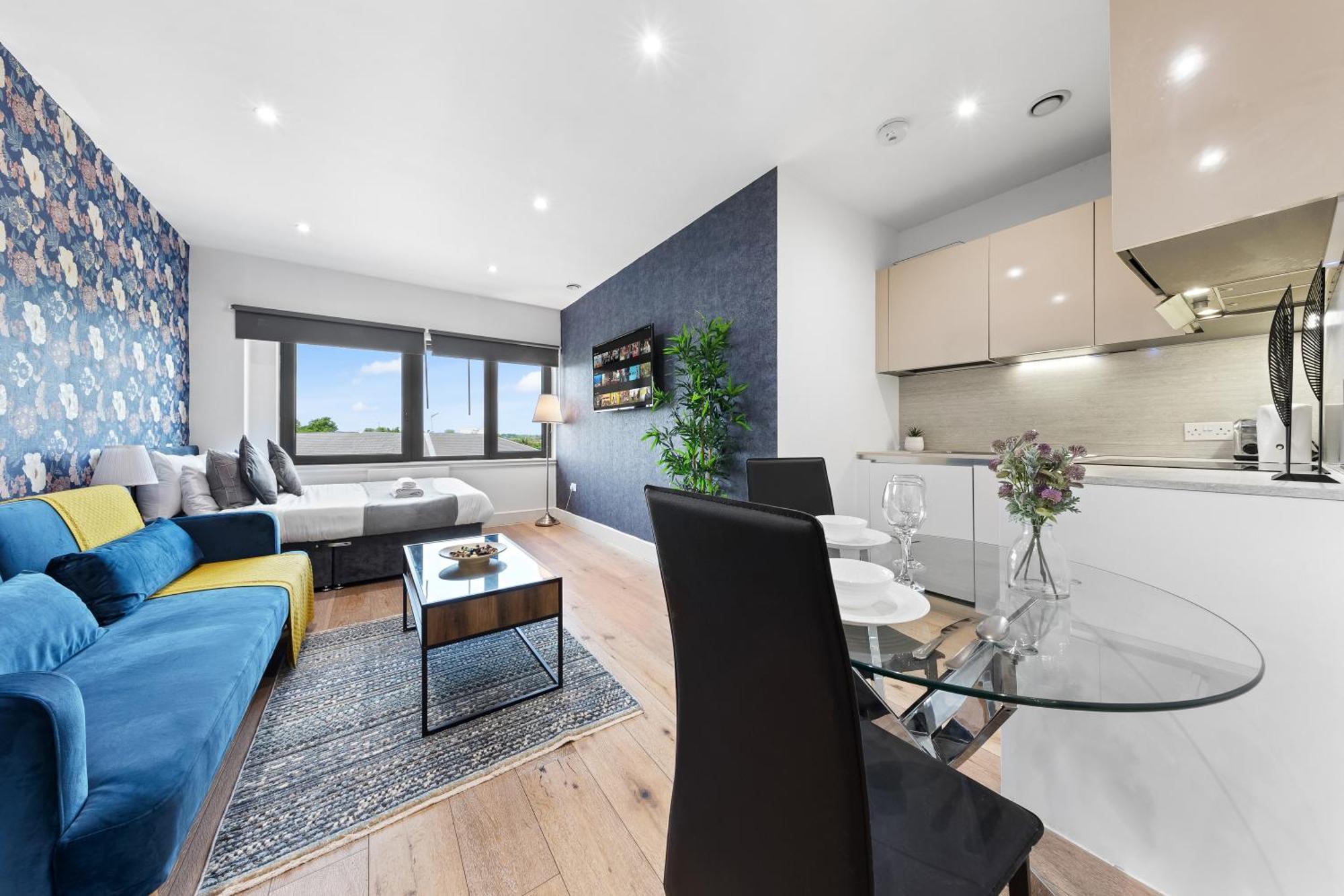 Modern One Bedroom Flat - Sleeps 5 -Near Heathrow - London Ub3 Екстер'єр фото